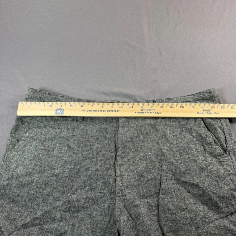 Lucky Brand Mens Saturday Stretch Gray Heathered Flat Front Shorts 38 7MD2192